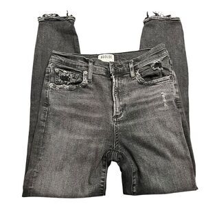 AGOLDE High Rise Skinny‎ Jeans - Women’s Size 28 - Black Denim